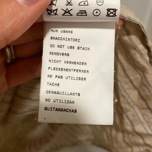 Mauro Grifoni woman’s tan with grey striped tunic - Picture 10 of 10